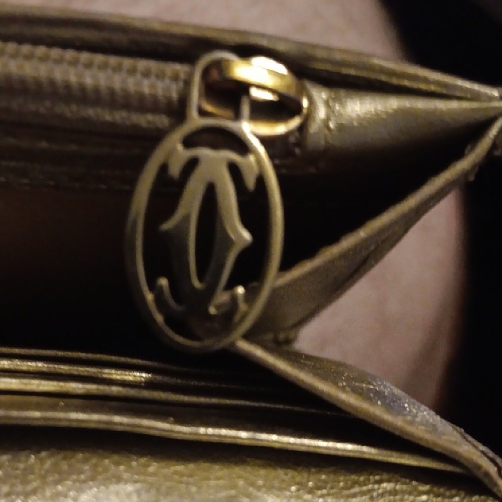 CARTIER Vintage Rare Gold Marcello Calfskin Long Wallet (EUC) - Picture 11 of 13